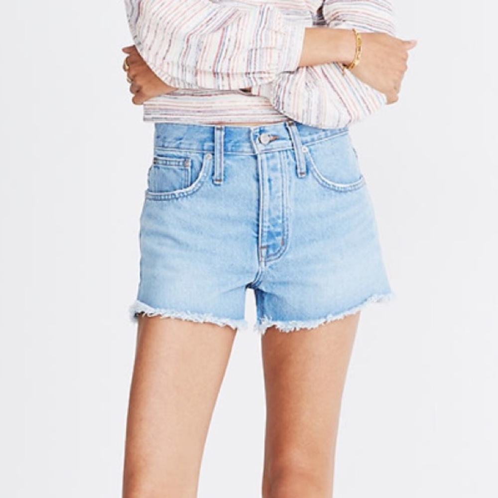 Madewell Relaxed Denim Jean Shorts in Dunwoody Wash Sz 28